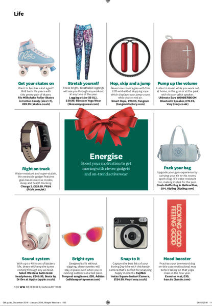 Blossom Yoga Wear Featured in Weight Watchers Magazine Xmas Gift Guide