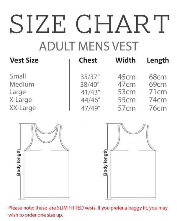 Size Chart - Adult Men's Vest - Coto7
