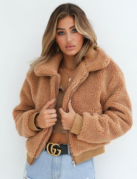 fuzzy short jacket