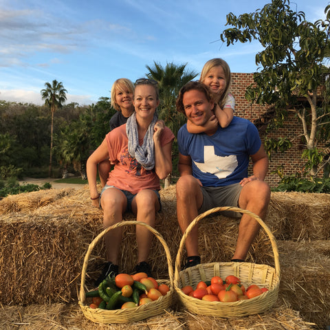 family at Flora Farms