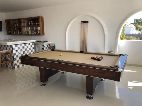 pool table in lobby at Mar del Cabo
