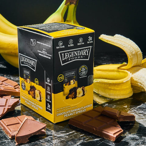 Chocolate banana peanut butter squeeze pack