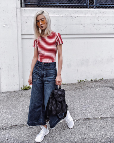 Jean Culotte Pants and Rbutus Shoes