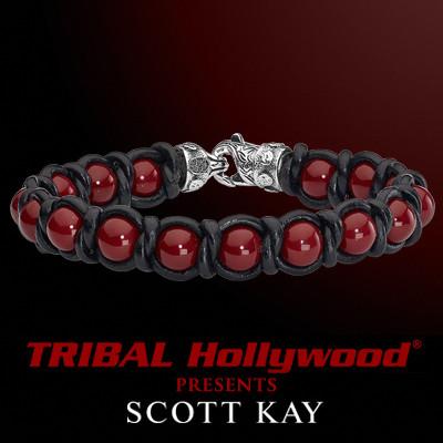 bracelet shell pearl mens braided kay scott braid leather bead bohemian bracelets tribal hollywood