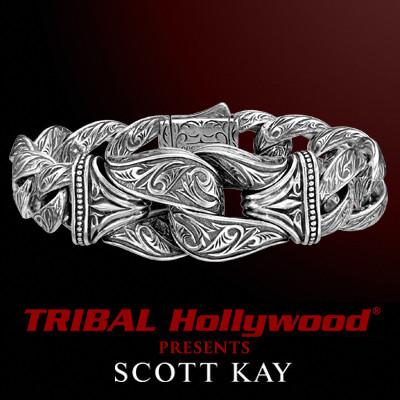 kay scott bracelet guardian sparta silver jewelry mens tribal hollywood sterling