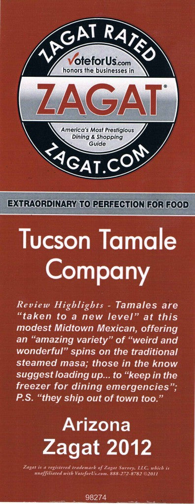 zagat review of the Tucson Tamale Company