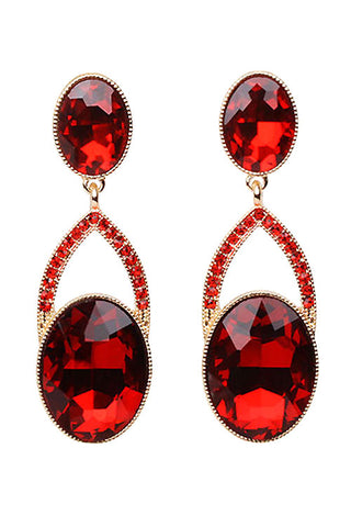 Stone Clip Earrings