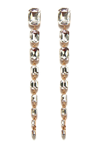 Stone Drop Post Earrings