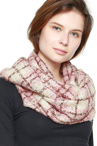 PLAID INFINITY SCARF