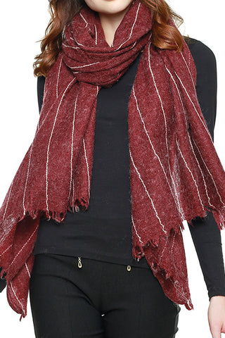 (3PCS) Wool Blend Stitch Lined Long Scarf
