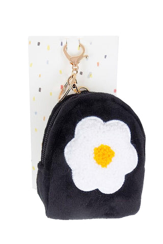 (10PCS) Leaf Faux Fur Backpack Keychain