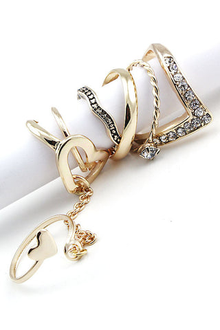 Multi Design Ring Set