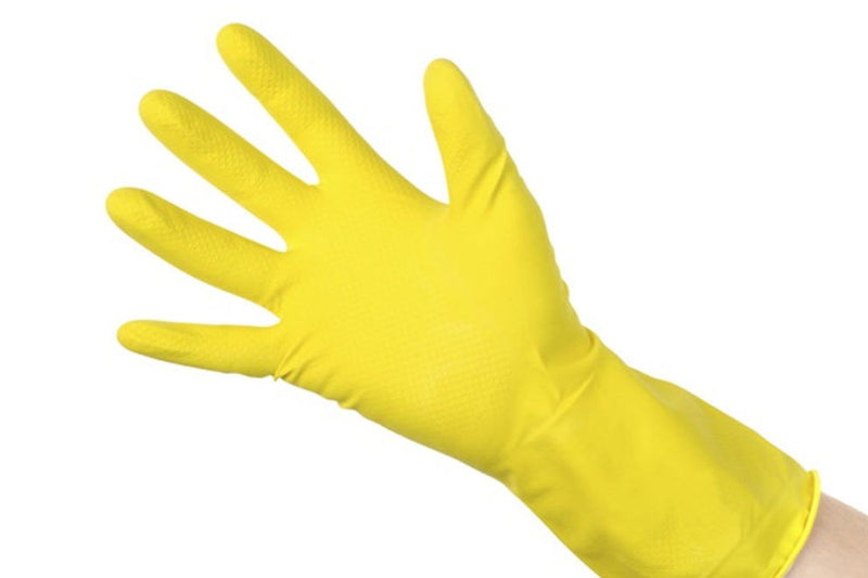 yellow evening gloves