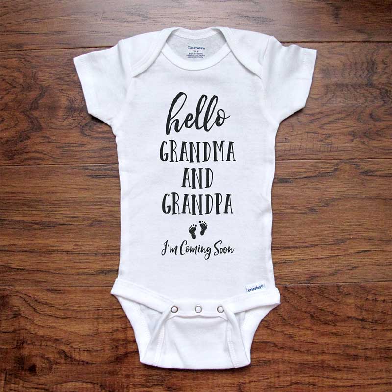 grandma onesie announcement