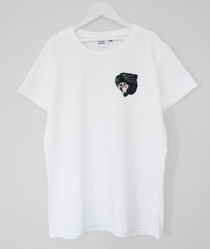 Panther Crest Twinning Cotton T-Shirt 