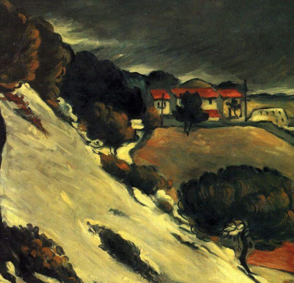 L'Estaque, Melting Snow by Paul Cézanne