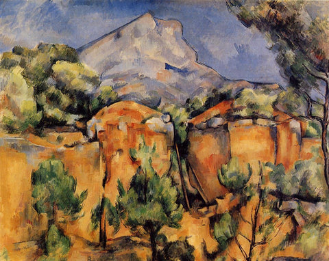Mont Sainte Victoire Seen From The Bibemus Quarry Painting