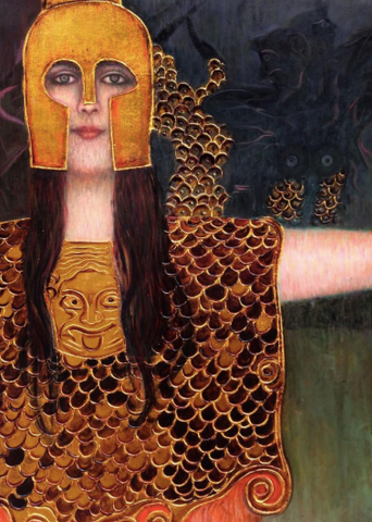 Pallas Athene by Gustav Klimt