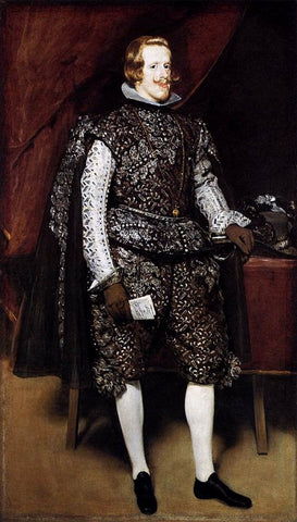 Philip IV in Brown and Silver by Diego Velazquez