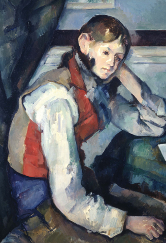 The boy in a Red Vest by Paul Cézanne