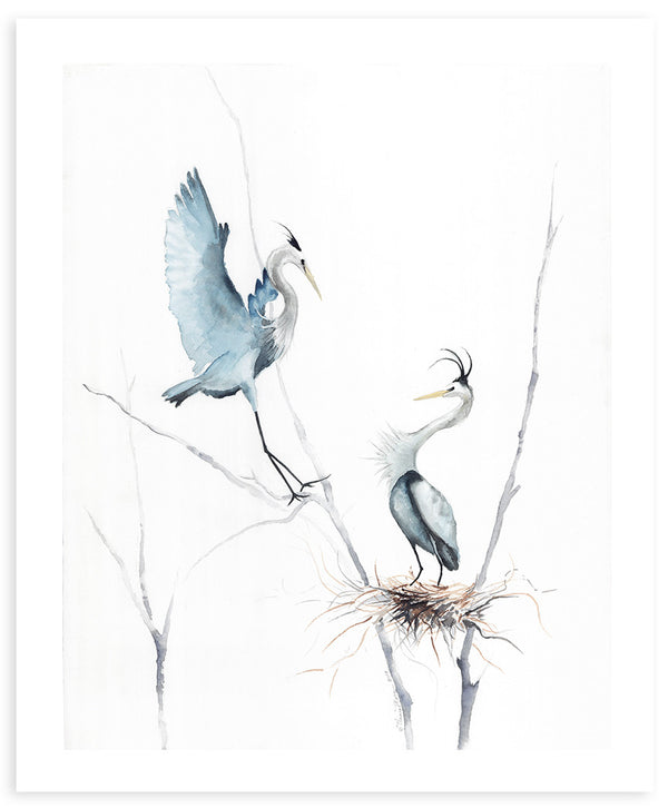 Heron's Nest II | Art Print | Watercolor | New Orleans | Annie Moran