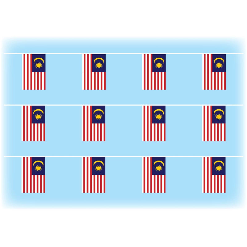 Malaysia Flag Synthetic Bunting – Flags and Flagpoles