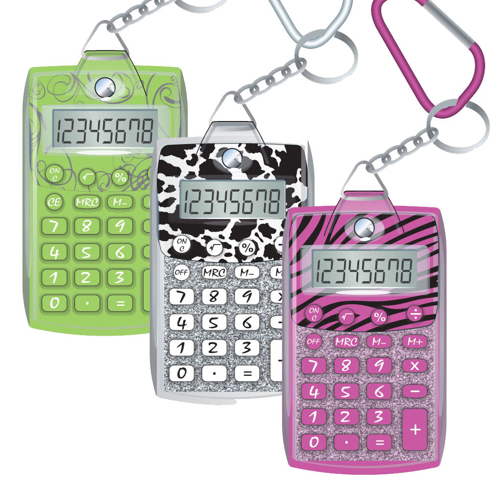 Details about   DATEXX KEYCHAIN CALCULATOR DH-21 8-DIGITS FREE SHIP MANY COLORS & DESIGNS 