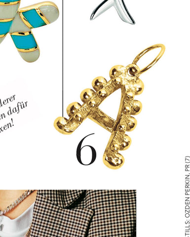 Delphine Leymarie Jewelry Cosmopolitan Letter initial charm