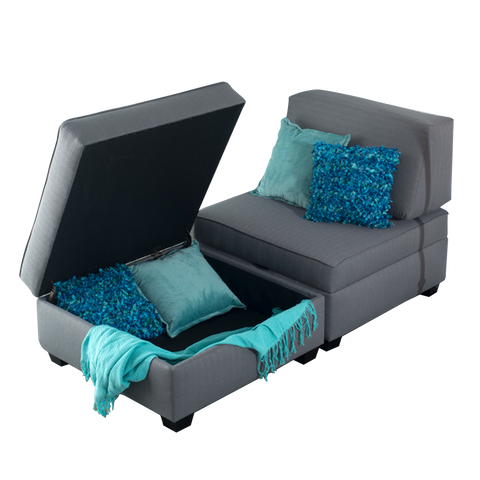 Duobed Chaise Lounge with Storage