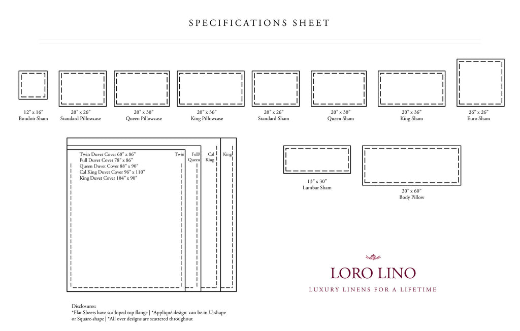 Loro Lino-Specs Sheet-Stitching