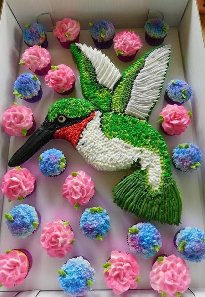 beautiful hummingbird cake