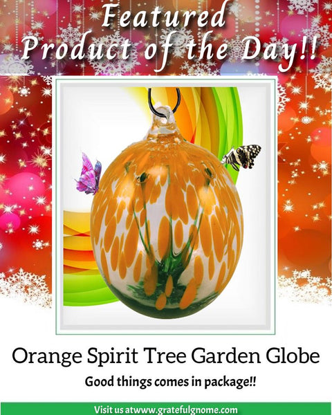 Orange Spirit Tree Garden Globe