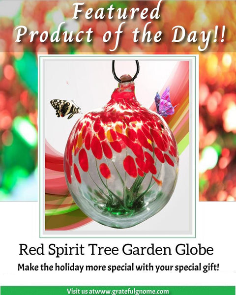 Red Spirit Tree Garden Globe