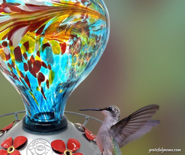 blown-glass-hummingbird-feeder