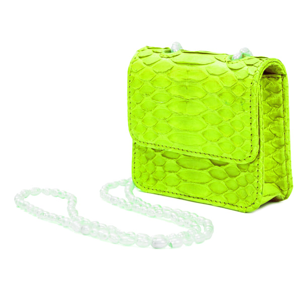 neon green side bag