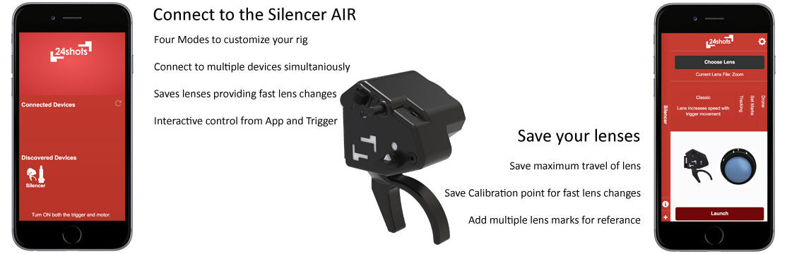 Silencer Air Follow Focus 24shots app  