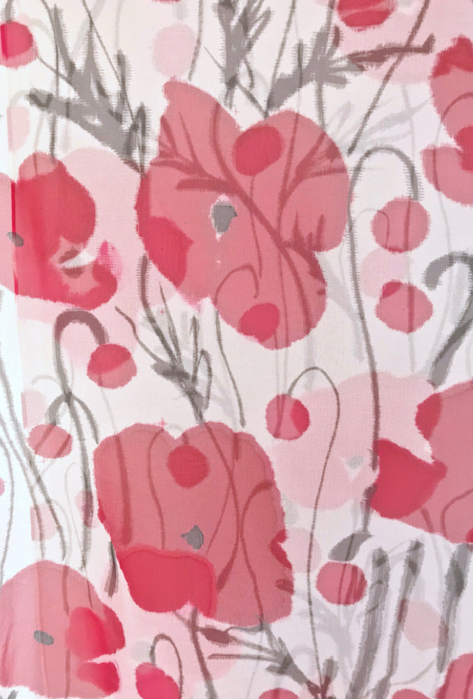 Chiffon Scarf, Red Poppy