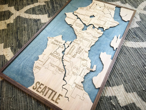Seattle Map Art