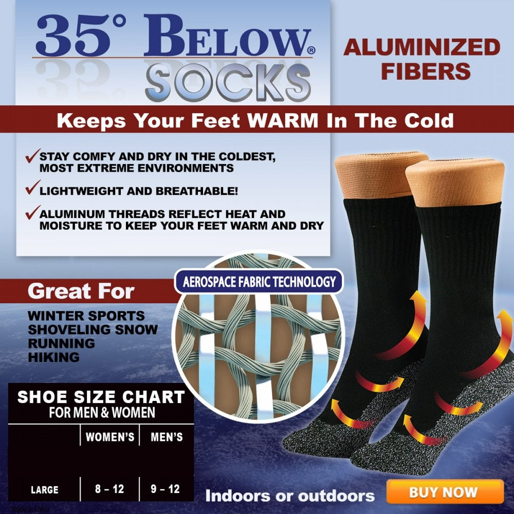 35 Degree Below Thermal Winter Socks 