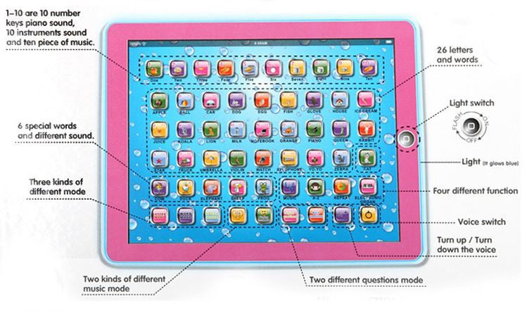 y pad learning tablet