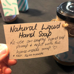 Liquid hand soap from soap nuts ready to gift
