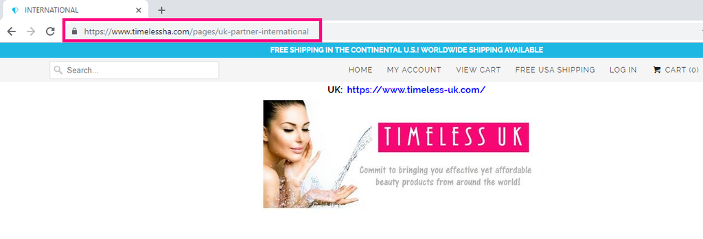 Timeless UK - The Official International Partner of Timeless Skin Care UK and Europe since 2017. Visit our online store at www.timeless-uk.com for our extensive Timeless collection