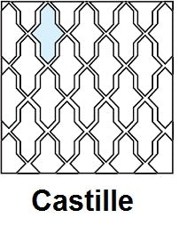 Arabesque Castille Layout Line Drawing