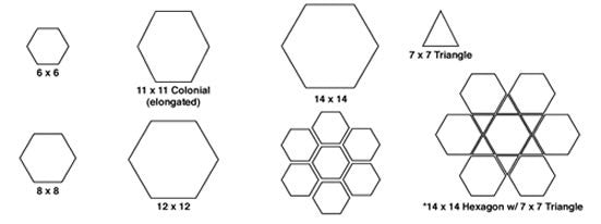Arabesque Hexagon Formats