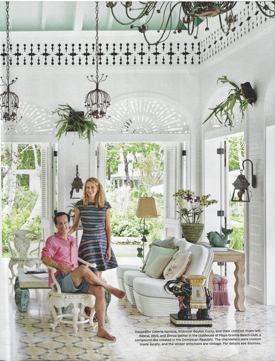 Architectural Digest Features Toscana Cement Tile Pattern