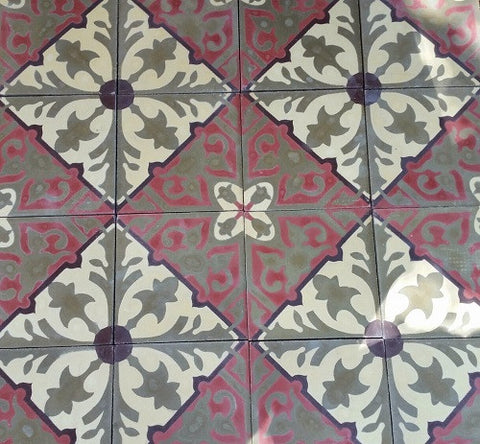 Cement tiles come with slight imperfections because they are handmade