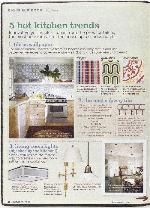 Domino Magazine Features Cuban Heritage Cement Tile Design 140