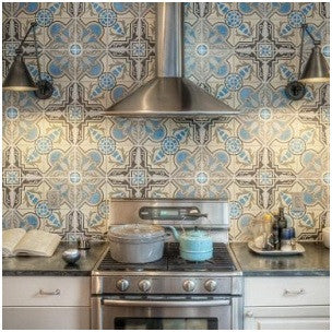 Find the right scale of patterned tile to fit your space.