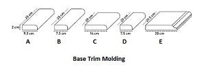 Cement Tile Moldings or Base Trim