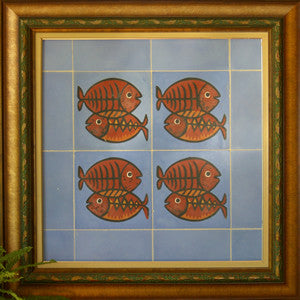 Perfect Patio Art - Fish Cement Tile